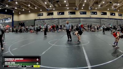 84 lbs Round 1 (8 Team) - Maverick Sanchez, Rough House vs Kevin Kirk, Crossroads Wrestling