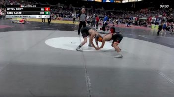 138 lbs Cons. Round 3 - Cody Dance, Rigby vs Jayden Bixby, Fruitland