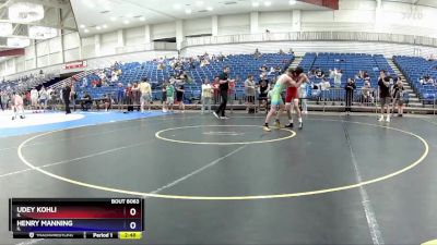 126 lbs Cons. Round 1 - Udey Kohli, IL vs Henry Manning, IL