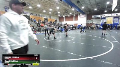 150 lbs Quarterfinal - Daniel Zepeda, Gilroy vs Isaac Padilla, Pitman