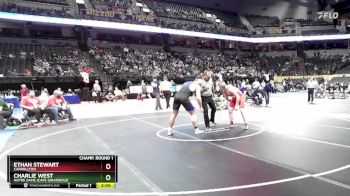 215 Class 1 lbs Champ. Round 1 - Charlie West, Notre Dame (Cape Girardeau) vs Ethan Stewart, Carrollton