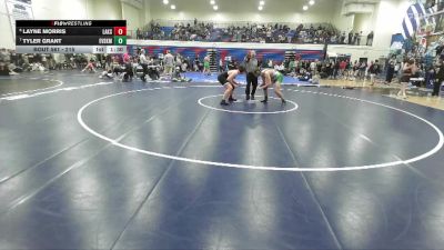 215 lbs Cons. Round 3 - Tyler Grant, East Valley (Spokane) vs Layne Morris, Lakeside