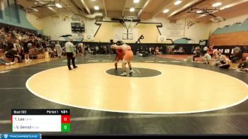 285 lbs Semifinal - Victor Gervol, Blaine vs Trtl Lee, Seattle Academy