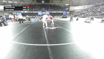 Boys 1B/2B 215 1st Place Match - Noah Butler, Almira Coulee Hartline vs Ares Swain, Newport