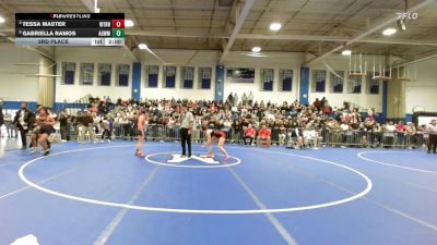 145 lbs 3rd Place - Tessa Master, Watertown vs Gabriella Ramos, Agawam