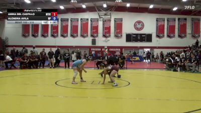 110 lbs Cons. Round 1 - Anika Del Castillo, Mt. San Antonio College vs Alondra Avila, Moorpark College