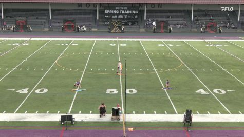Columbus Saints Jr. Flag Line at 2025 Bluecoats Opening Night Community Celebration