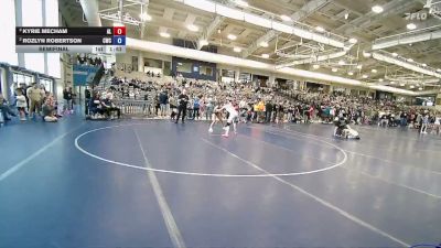 120 lbs Semifinal - Kyrie Mecham, Altamont Longhorns vs Rozlyn Robertson, Charger Wrestling Club