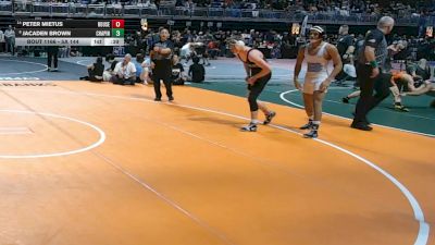5A 144 lbs Cons. Round 1 - Peter Mietus, Leander Rouse vs Jacaden Brown, El Paso Chapin