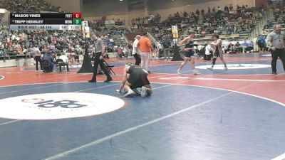 4A 144 lbs Quarterfinal - Tripp Hensley, Mena vs Mason Vines, Pottsville