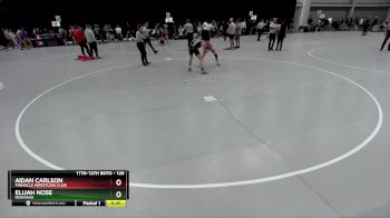 126 lbs Cons. Round 6 - Aidan Carlson, Pinnacle Wrestling Club vs Elijah Nose, Montana