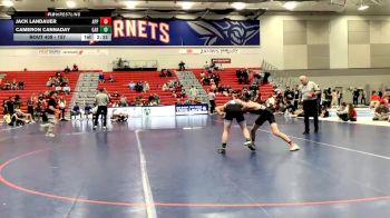 157 lbs 3rd Place Match - Cameron Cannaday, Garrett College vs Jack Landauer, Apprentice School