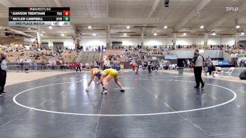 A 175 lbs 3rd Place Match - Dawson Trentham, Pigeon Forge High School vs Skyler Campbell, Seymour High School
