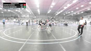 120 lbs Semifinal - Santino Sloboda, Quest School Of Wrestling Gold vs Brandon Bickerton, Team Shutt Mutts