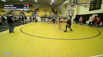 112 lbs Consolation - Caden Ryals, Fort Gibson vs Prestin Legrand, GRAVETTE
