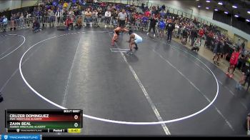 102 lbs Semifinal - Cruzer Dominguez, MWC Wrestling Academy vs Zahn Beal, Askren Wrestling Academy