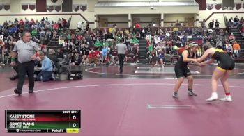 155 lbs Cons. Round 2 - Grace Wang, Iowa City, West vs Kasey Stone, Waverly-Shell Rock