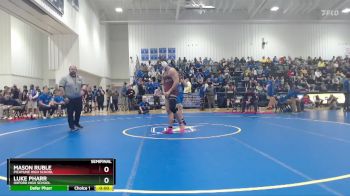 285 lbs Semifinal - Elijah Isgar, St. Patrick`s High School vs Hunter Gregory, Vancleave High School