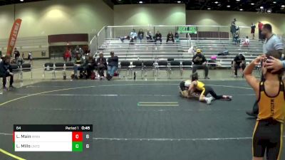 64 lbs Finals (2 Team) - Landon Mills, Untouchables vs Luke Main, Michigan Matcats