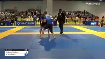 TYLER ZIMMERMAN vs MICHAEL WEINER 2021 American National IBJJF Jiu-Jitsu Championship