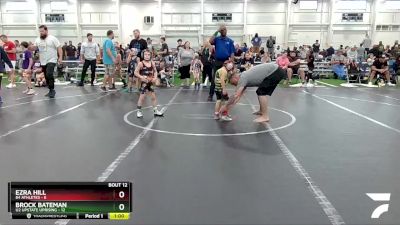 44 lbs Round 4 (6 Team) - Brock Bateman, U2 Upstate Uprising vs Ezra Hill, 84 Athletes