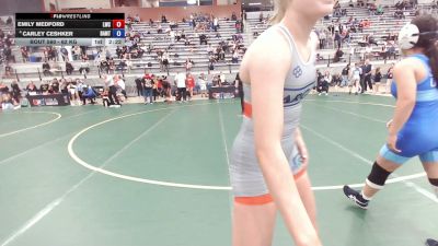 62 kg Champ. Rd Of 16 - Emily Medford, Laker Wrestling Club vs Carley Ceshker, B.A.M. Training Center