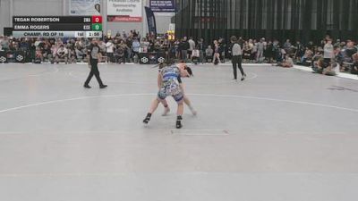 115 lbs Champ. Rd Of 16 - Tegan Robertson, Sebolt Wrestling Academy vs Emma Rogers, King Select