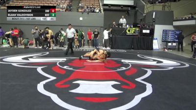 167 lbs Consi Of 8 #2 - Elijah Valdovinos, North vs Jayden Gonzalez, Shafter