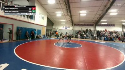 132 lbs Quarterfinal - Porter Dayton, Kelly Walsh vs Kadan Hunter, Buffalo
