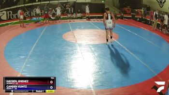 113 lbs Placement (16 Team) - Hayden Jimenez, Alaska 2 vs Camden Kuntz, Idaho 2