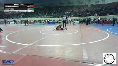 101 lbs Consi Of 8 #1 - Jaxon Hernandez, Ponca City vs Mikey Hess, Salina