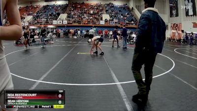 120 lbs Quarterfinal - Sean Henyan, Loyola-Blakefield vs Noa Restencourt, Gilman School