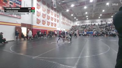 126 lbs Cons. Round 6 - Alijah Mohanna, Cincinnati LaSalle vs Lincoln Rohr, Massillon Perry