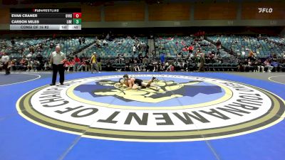 126 lbs Consi Of 16 #2 - Evan Craner, Grantsville vs Carson Miles, Liberty