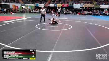 130 lbs Champ. Round 1 - Owen Peterson, Student Wrestling Development Program vs Levi Shivers, South Anchorage High School