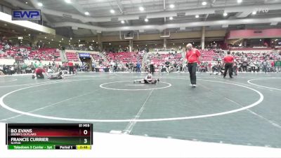 55 lbs Quarterfinal - Francis Currier, SlyFox vs Bo Evans, Ogden`s Outlaws