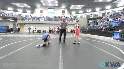 85-98 lbs Rr Rnd 4 - Austyn Allen, Ponca City Wildcat Wrestling vs Savana Hopkins, Hennessey Takedown Club