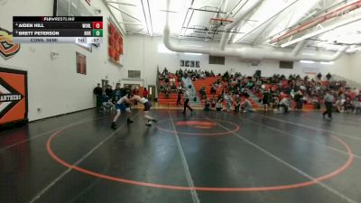 120 lbs Cons. Semi - Brett Peterson, Red Lodge vs Aiden Hill, Laurel