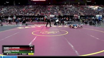 120 lbs Champ. Round 1 - Sabrina Malcolm, Walla Walla vs Isabella Hayward, Meridian