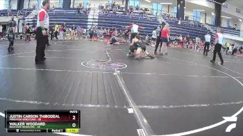 115 lbs Round 2 - Justin Carson Thibodeaux, Predator Wrestling vs Walker Woodard, Backyard Brawlers