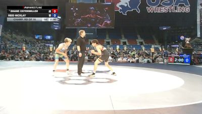 144 lbs Champ. Rd Of 16 - Shane Ostermiller, Alaska vs Reid Nicklay, Wisconsin