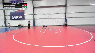 56 lbs Rr Rnd 2 - Cameron Cuccio, The Shop 814 vs Cael Vermeulen, Grit Mat Club Blue