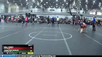 113 lbs Round 1 (4 Team) - Will Yordy, Gettysburg vs Christian Manley, Outsiders WC