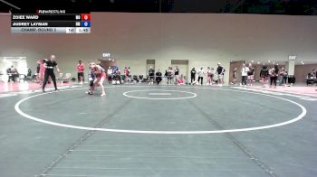 95-100 lbs Champ. Round 3 - Zoiee Ward, MO vs Audrey Layman, NM