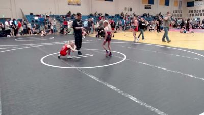 55-62 lbs Champ. Round 2 - Audell Starr, Mountain Man Wrestling Club vs Wrenley Reynolds, 208 Badgers Wrestling Club