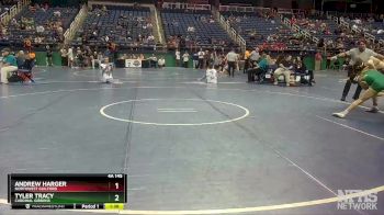 4A 145 lbs Champ. Round 1 - Tyler Tracy, Cardinal Gibbons vs Andrew Harger, Northwest Guilford