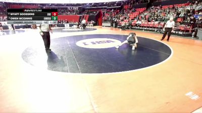 1A 157 lbs Champ. Round 1 - Wyatt Goossens, Erie vs Owen McGinnis, Toledo (Cumberland)