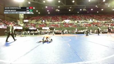 250 lbs Cons. Round 3 - Jacob Christofalos, Powell Wrestling Club vs Kolton McCoy, Kalispell Wrestling Club