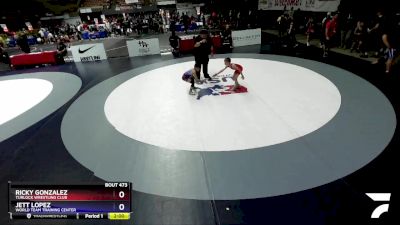 56 lbs Cons. Semi - Ricky Gonzalez, Turlock Wrestling Club vs Jett Lopez, World Team Training Center