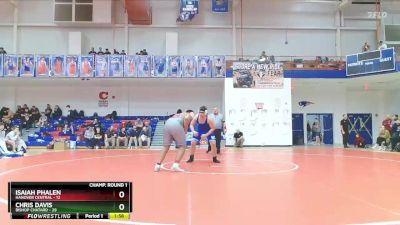 215 lbs Champ Round 1 (16 Team) - Isaiah Phalen, Hanover Central vs Chris Davis, Bishop Chatard